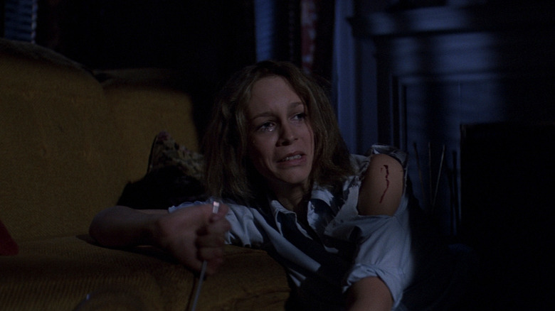 Laurie Strode crying