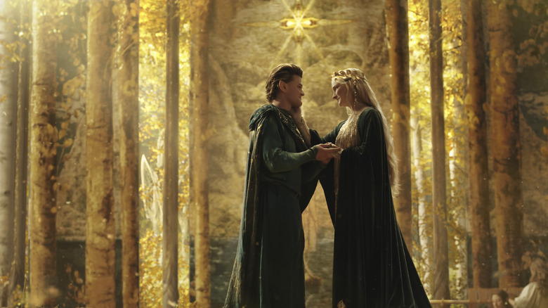 Elrond and Galadriel meeting in Lindon