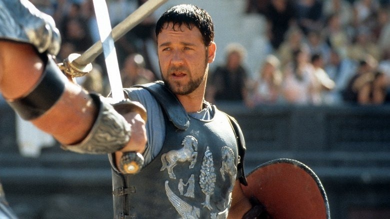 Russell Crowe fighting in Gladiator 