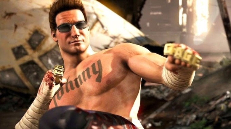 Johnny Cage posing