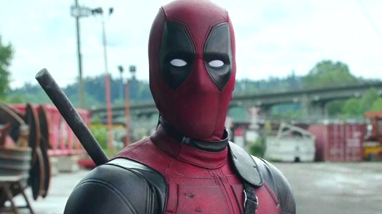 Deadpool looking at the viewer