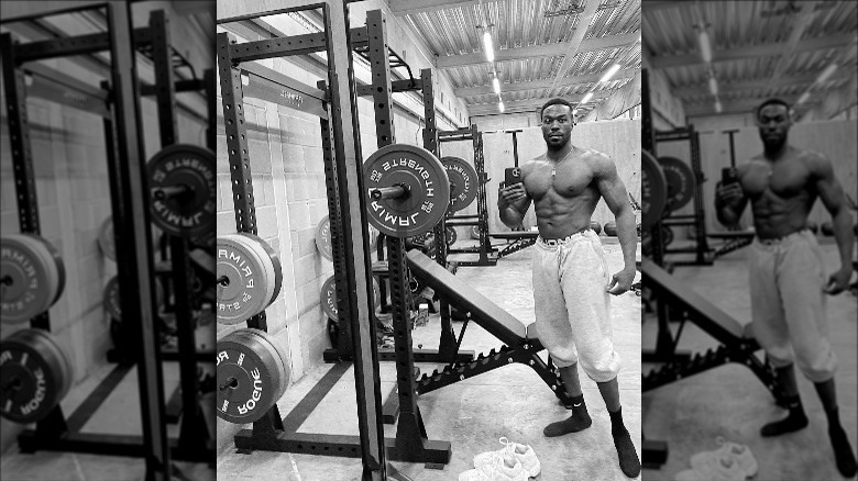 Yahya Abdul-Mateen II at the gym