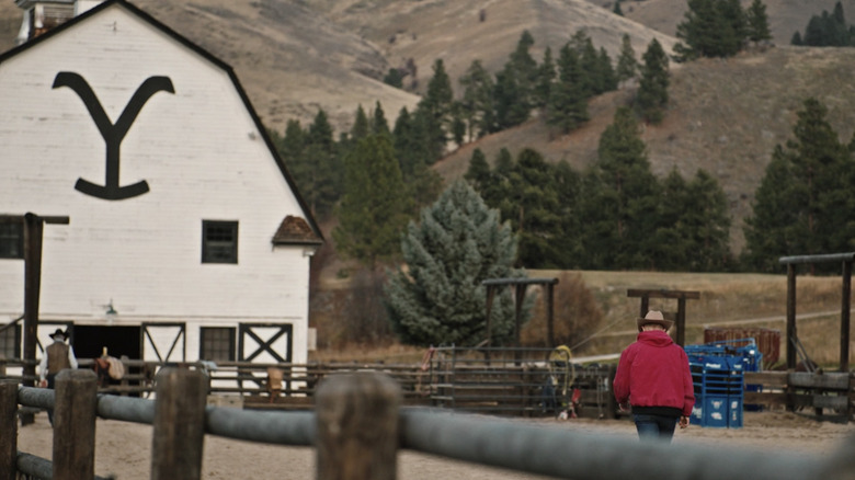 Yellowstone ranch establishing shot