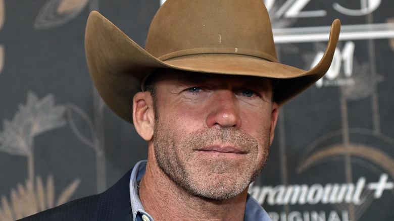 Taylor Sheridan wearing cowboy hat