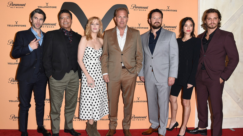 The Yellowstone cast at a premiere