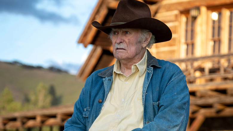 John Dutton Sr. sits on his horse