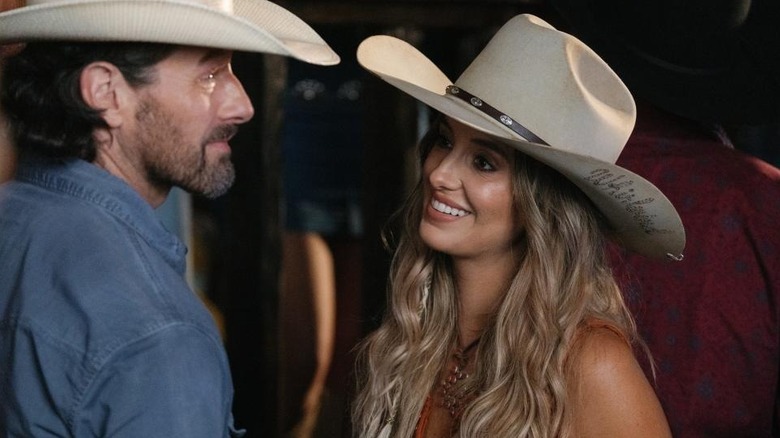 Ryan and Abby wearing cowboy hats