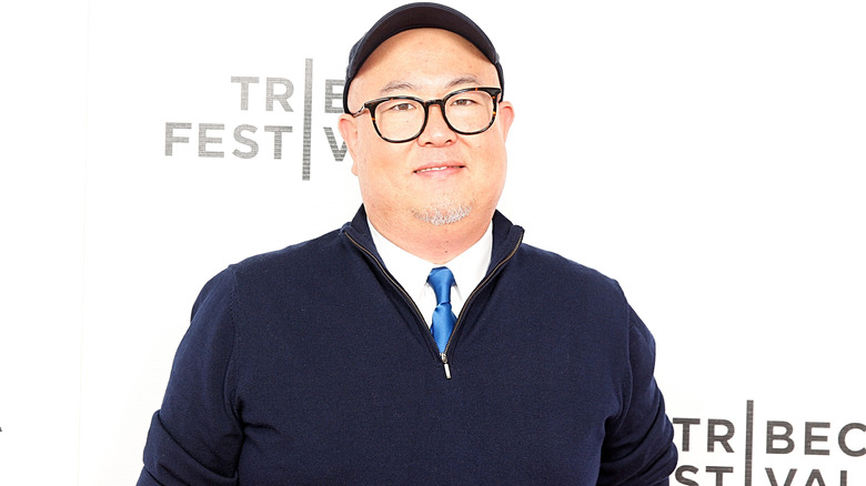 Peter Sohn smiling for photo at Tribeca