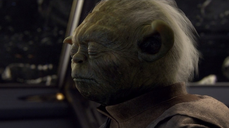 Yoda concentrates deeply