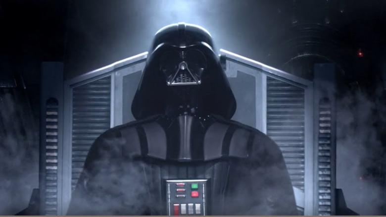 Vader getting mask