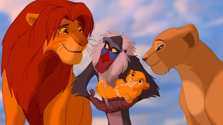 Mufasa Rafiki baby Simba and Sarabi