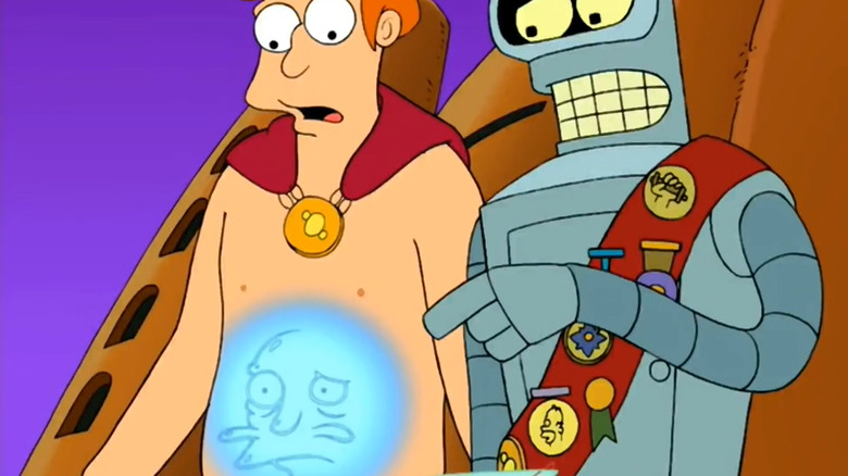 Bender and Fry shocked expressions