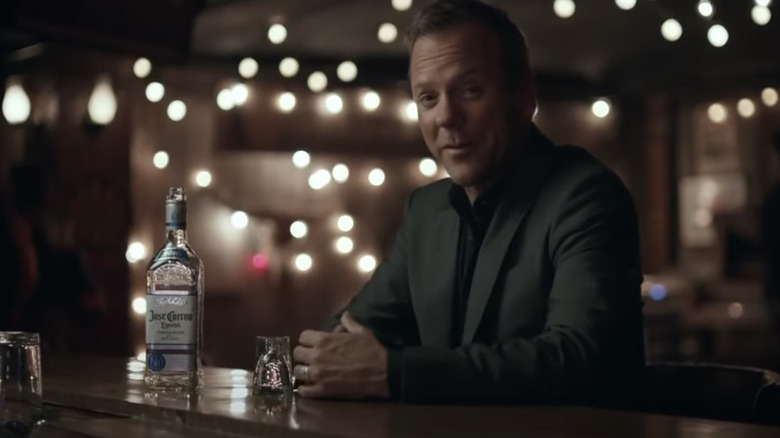 Kiefer Sutherland with Jose Cuervo bottle