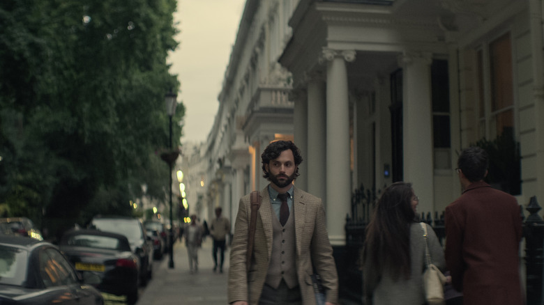 Joe walking down the streets of London