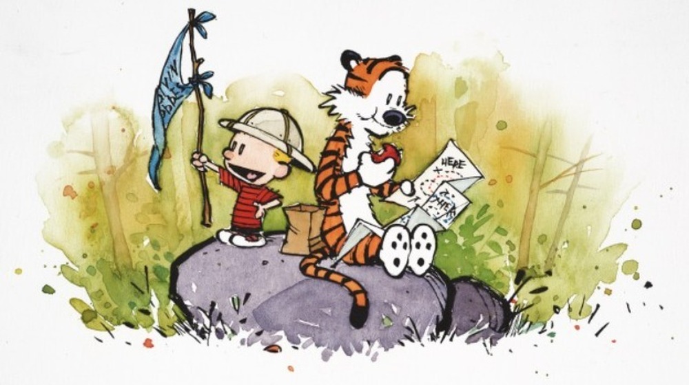 Calvin and Hobbes exploring