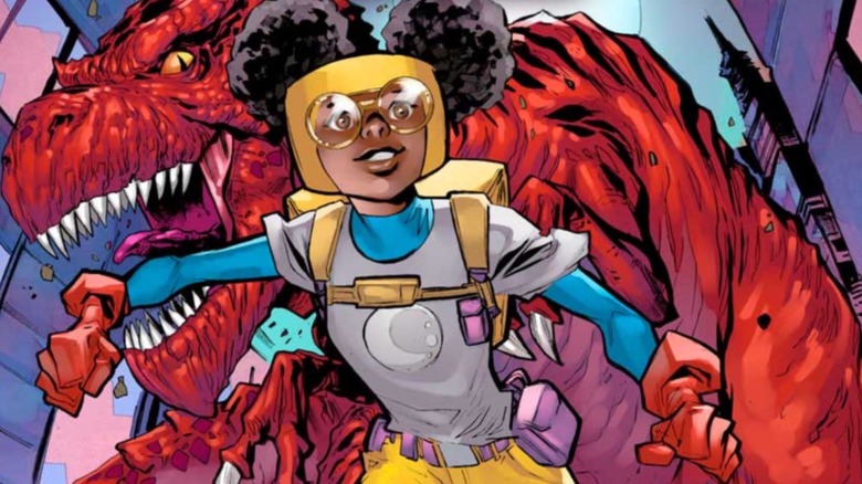 Moon Girl and her pal Devil Dinosaur