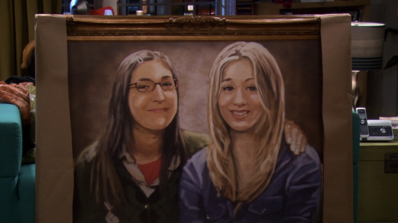 Painting of Amy and Penny 