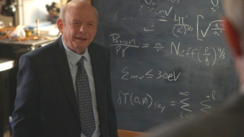 Wallace Shawn looking smug as Dr. Sturgis