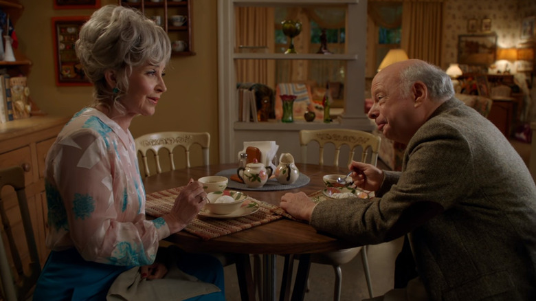 Connie and John eating