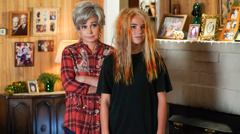 Connie and Missy with orange hair on Young Sheldon