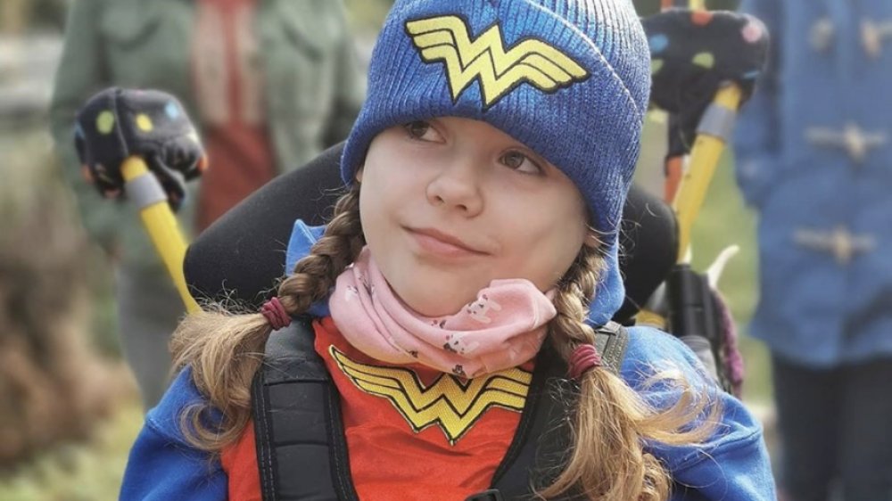 Carmela Chillery-Watson dressed in her Wonder Woman costume