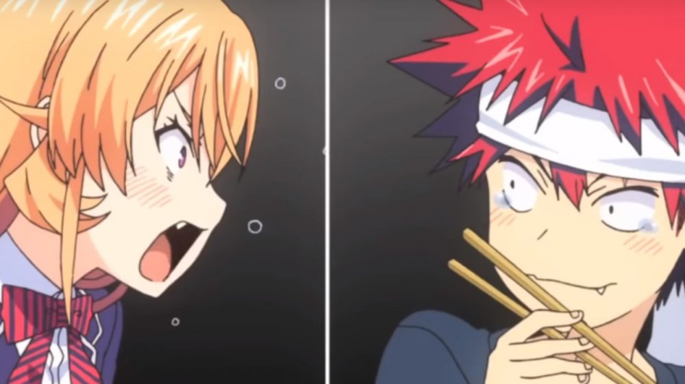 Erina Nakiri and Soma Yukihira in Food Wars