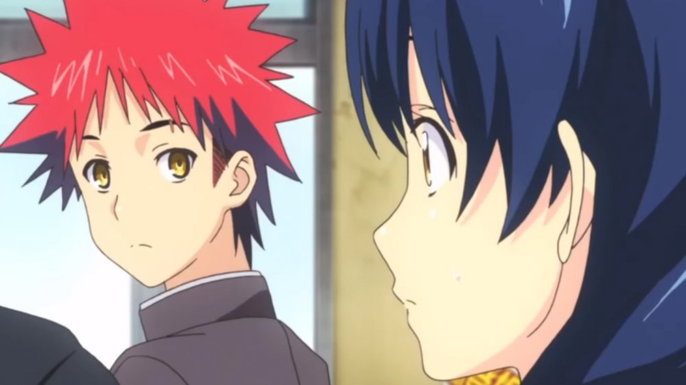 Megumi Tadokoro and Soma Yukihira in Food Wars