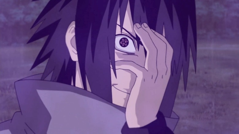 Sasuke looking evil