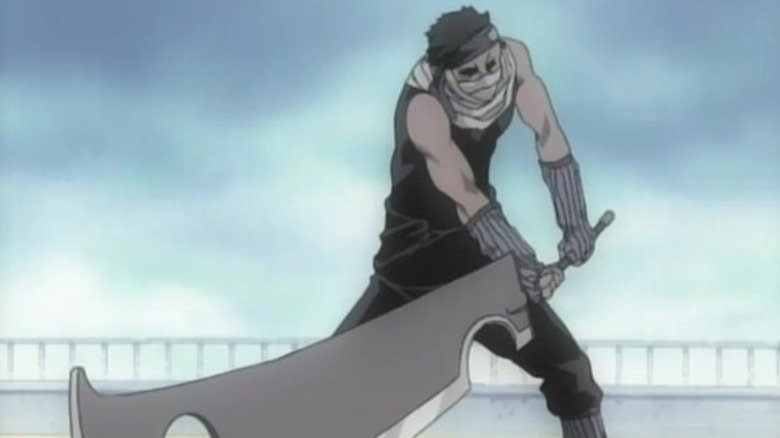 Zabuza holds executioner's blade