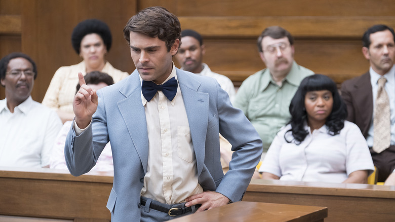 Ted Bundy standing in court