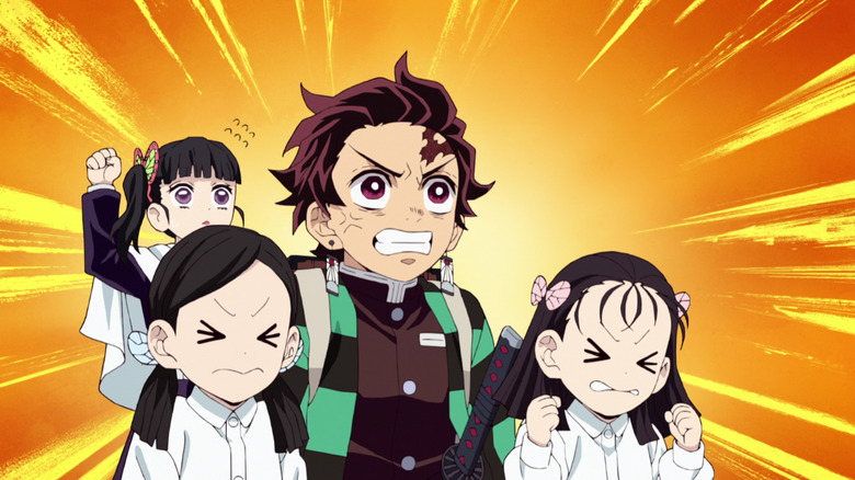 Tanjiro looked enraged