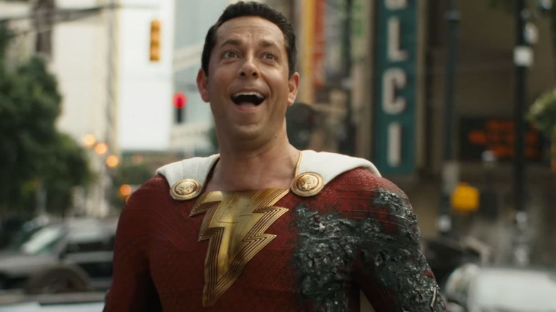 Shazam smiling