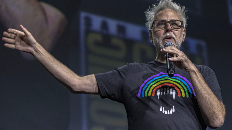 James Gunn presenting at Comic Con