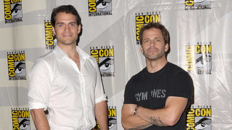 Henry Cavill and Zack Snyder