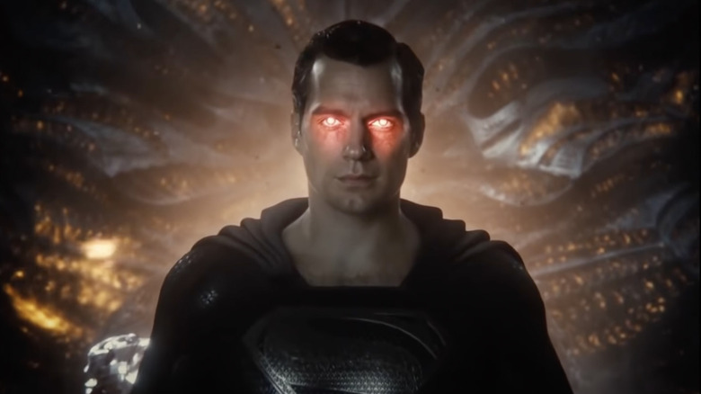 Henry Cavill as Superman in black suit in Zack Snyder's Justice League