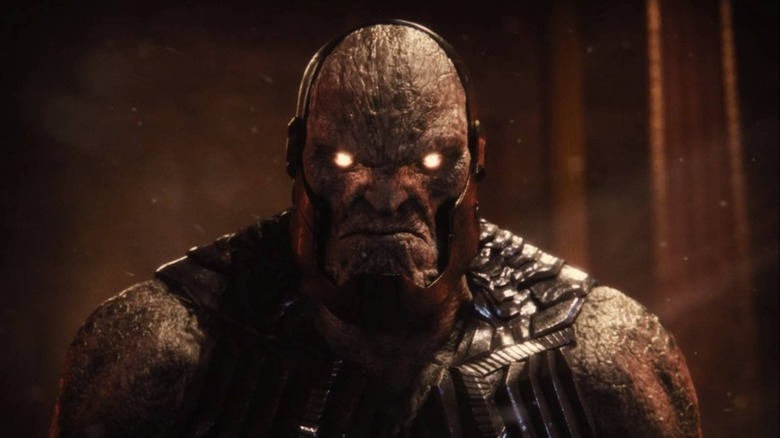 Darkseid with glowing eyes