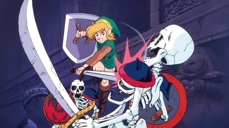 a link to the past stalfos fight art