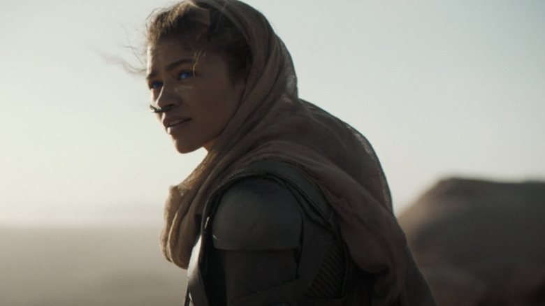 Zendaya acting as Chani in Dune