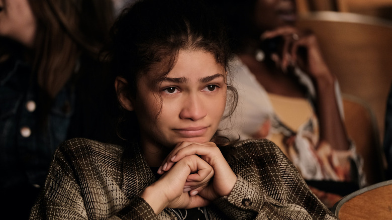 Zendaya acting in Euphoria