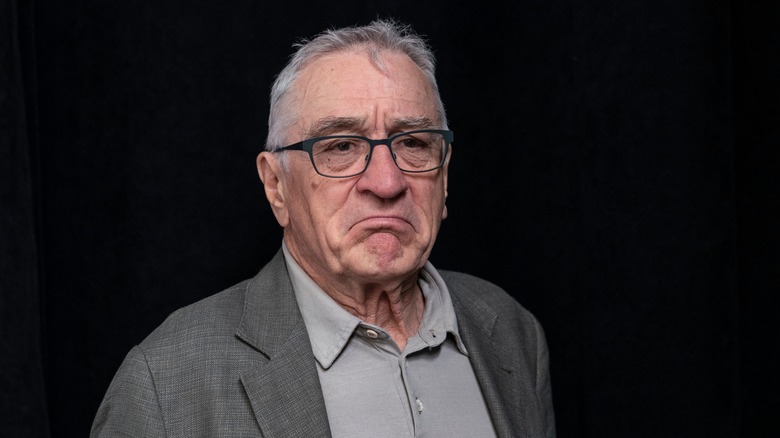 Robert De Niro frowning