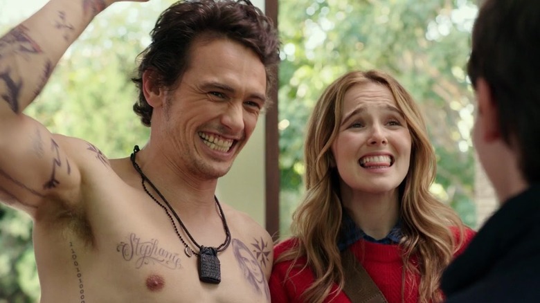 James Franco and Zoey Deutch in "Why Him?"