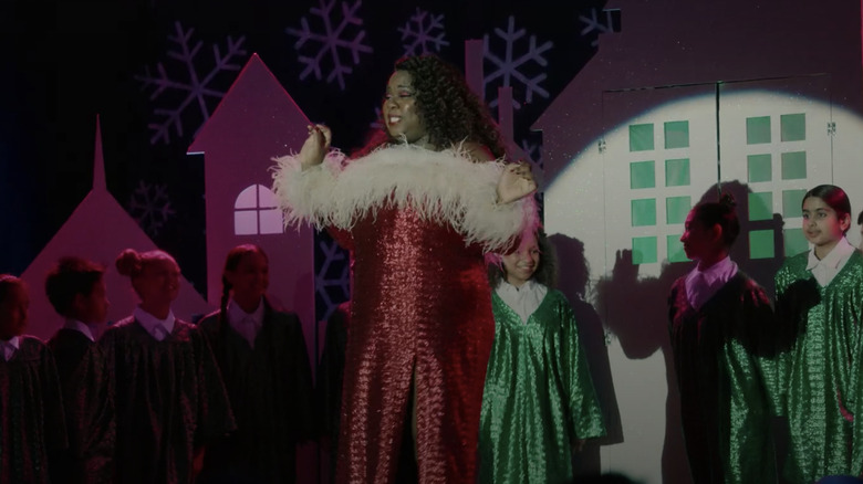 Alex Newell as Mo in "Zoey's Extraordinary Christmas" 