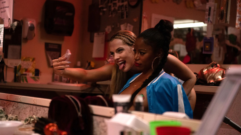 Riley Keough and Taylour Paige in Zola