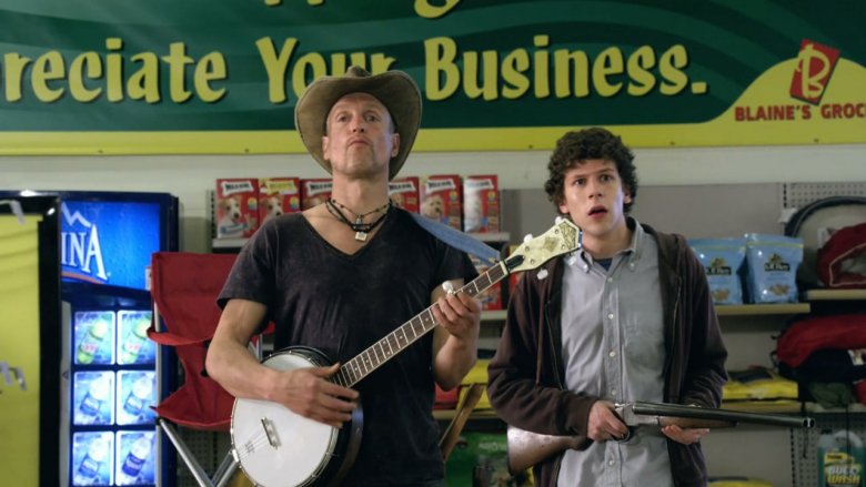 Woody Harrelson and Jesse Eisenberg in Zombieland