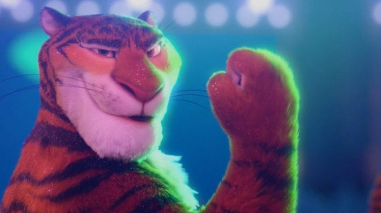 The backup tiger dancers in Zootopia