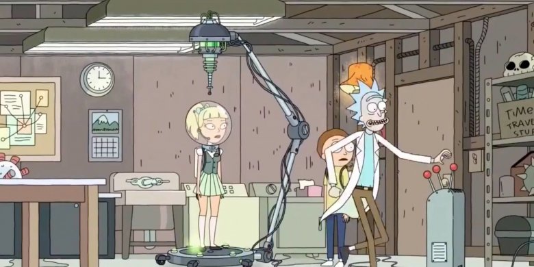 ricks garage rick and morty