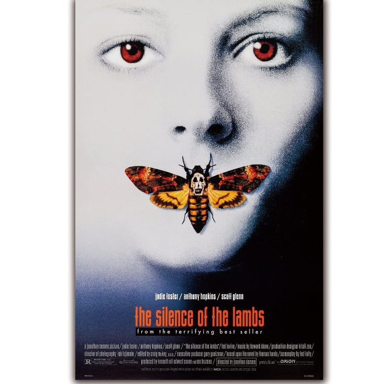 Clarise Starling with moth over mouth